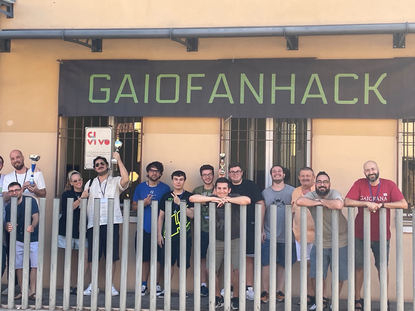 Group photo of the 2026 edition participants under the Gaiofanhack sign